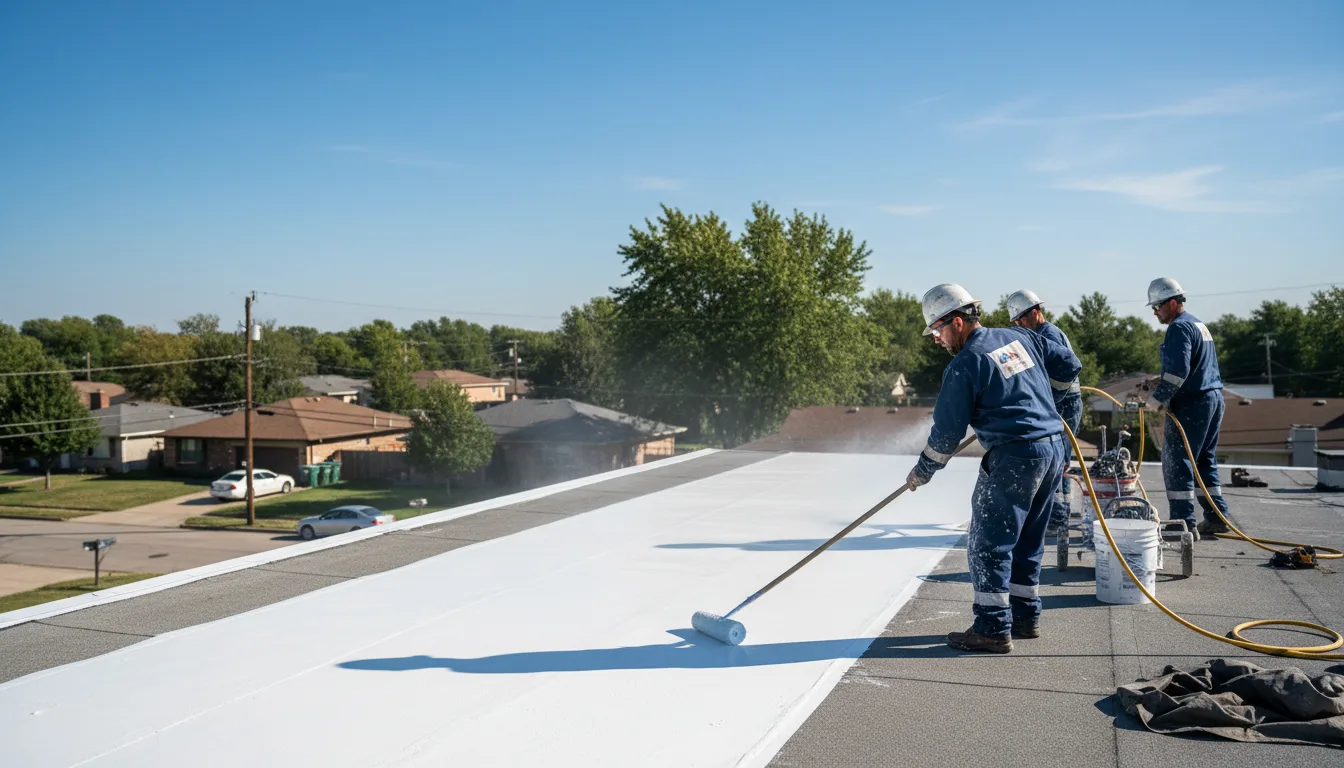 Commercial roof coating in Monroe, NC near me